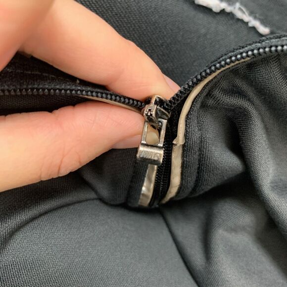 Nike Sweatshirt Mens M Medium Dark Gray Quarter Zip Dri Fit Long Sleeve Pullover - Picture 13 of 15